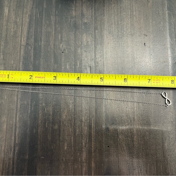 Sterling Silver Infinity Necklace - Picture 4 of 4